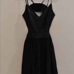Black mini dress